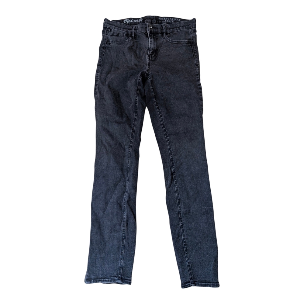 Madewell Skinny Jeans Black Frost Size 28
